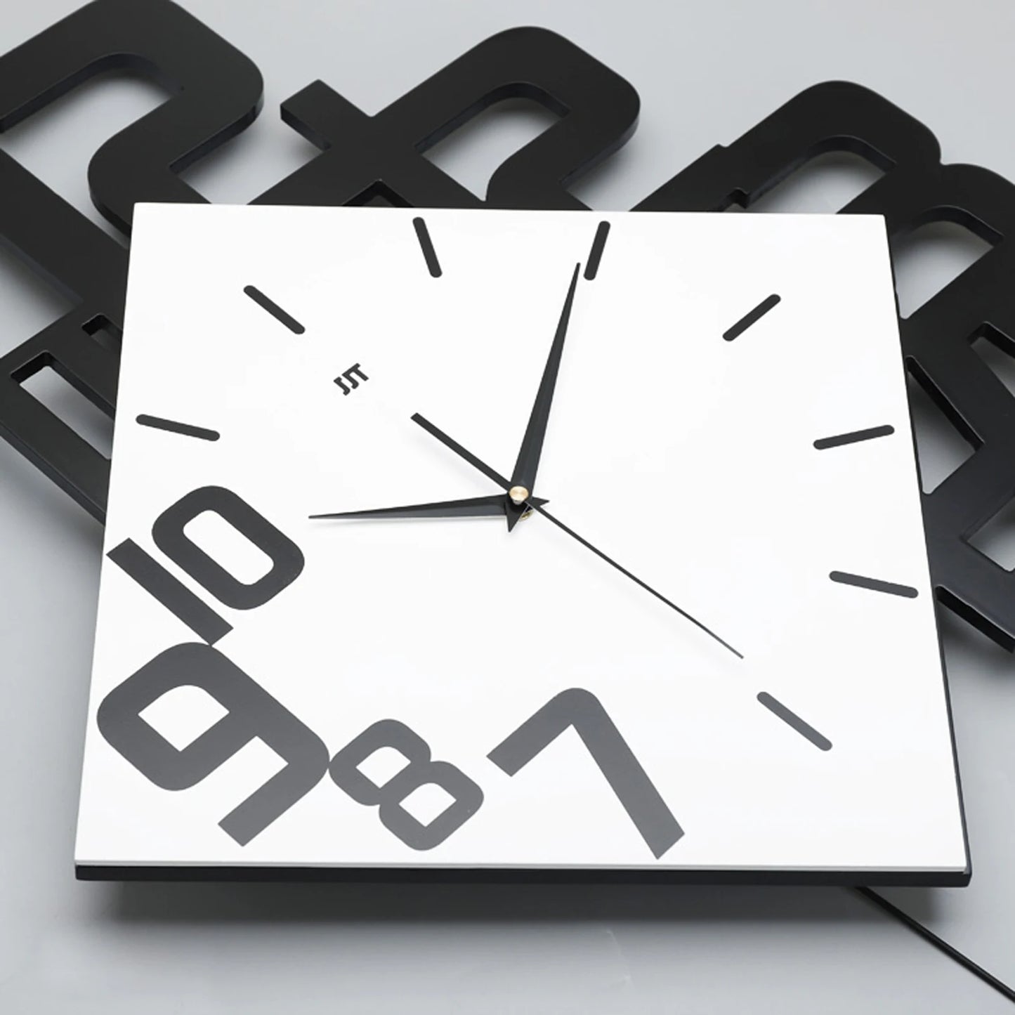 Bymaocar Modern Circular Digital Wall Clock for Home Office