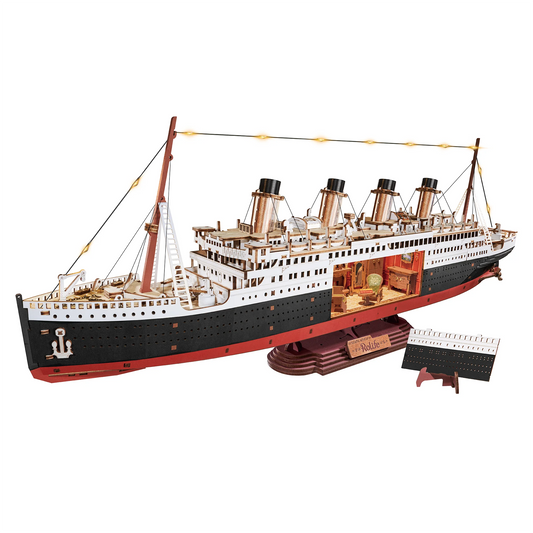 Robotime Rolife Classic Luxury Cruise Ship 3D Puzzle With LEDs