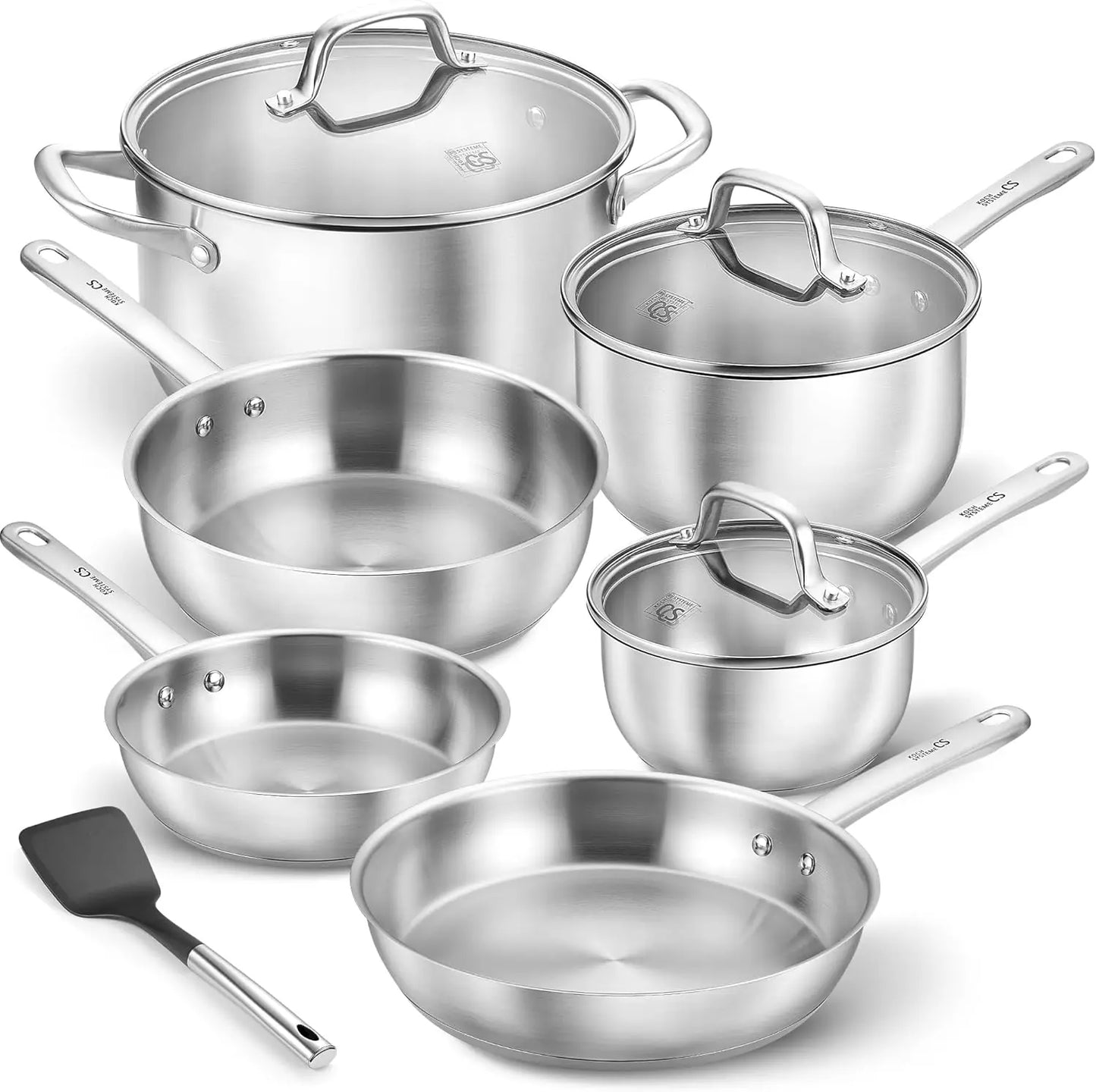 KOCH SYSTEME CS Stainless Steel Pots And Pans Set Induction
