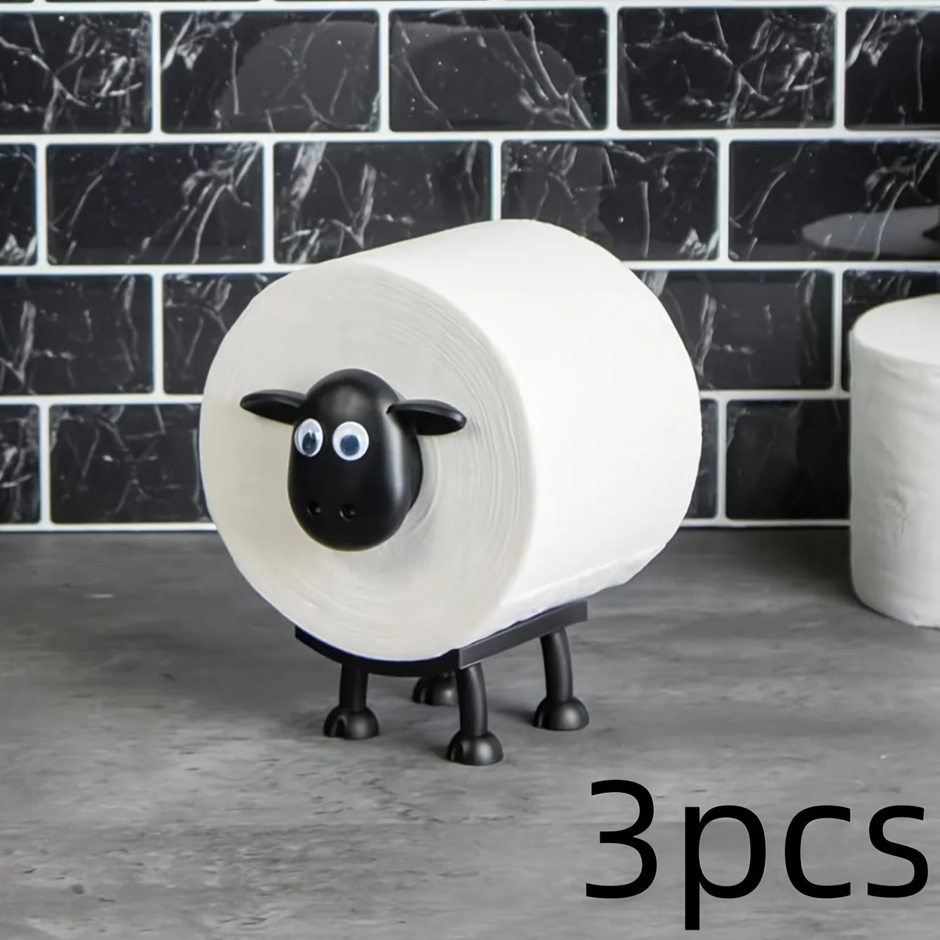 Toilet Paper Holder Set 3 In 1 Roll Up Bathroom