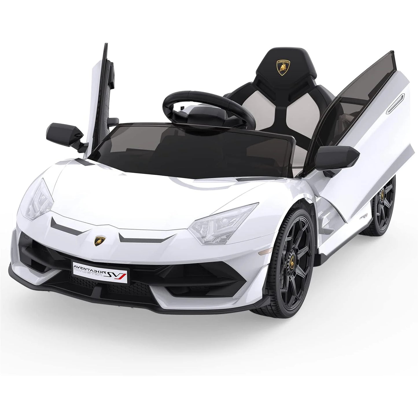 HiMISSE Lamborghini Licensed 12V Kids Electric Car Ride On Remote