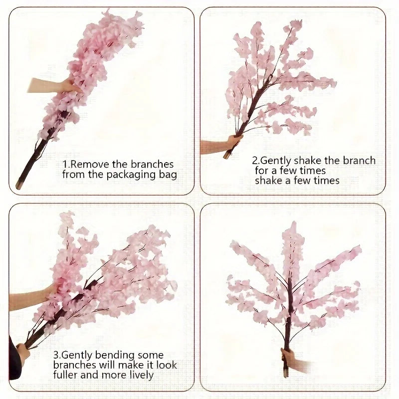 NONECN Artificial Cherry Tree Decor for Indoor Outdoor Weddings