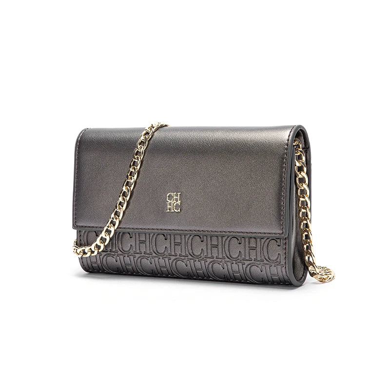 CHCH Women's Shoulder Bag with Magnetic Flip Chain Wallet