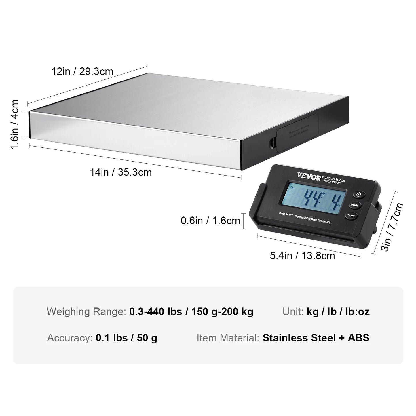 SucceBuy Digital Shipping Scale for Post Office and Home Use