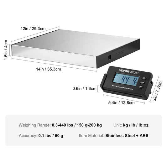 SucceBuy Digital Shipping Scale for Post Office and Home Use