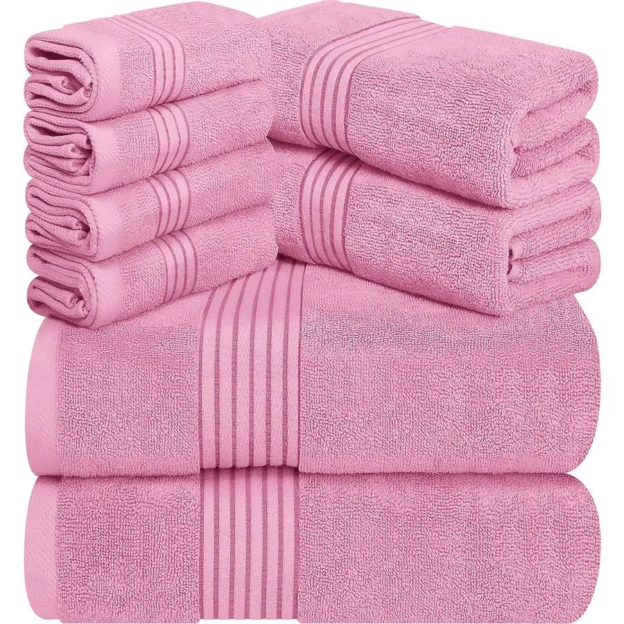 Premium Ring Spun Cotton Towel Set Bath Towels And Washcloths