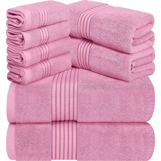 Premium Ring Spun Cotton Towel Set Bath Towels And Washcloths