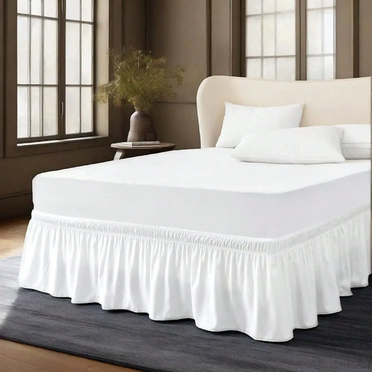 NONECN Breathable Dustproof Bed Skirt For Bedroom And Guest Room