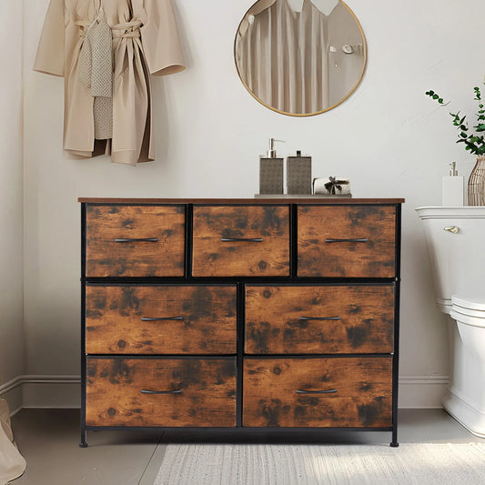 MCQ Fabric Storage Cabinet, Modern Living Room Dresser Chest