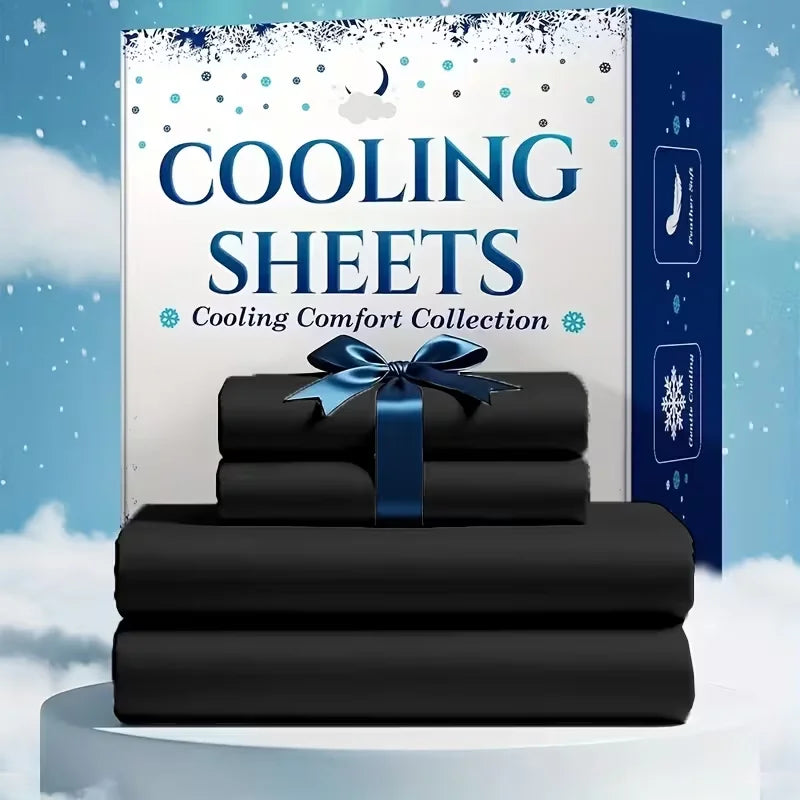 Bamboo Cooling Sheet Set for Hot Sleepers Breathable Comfort