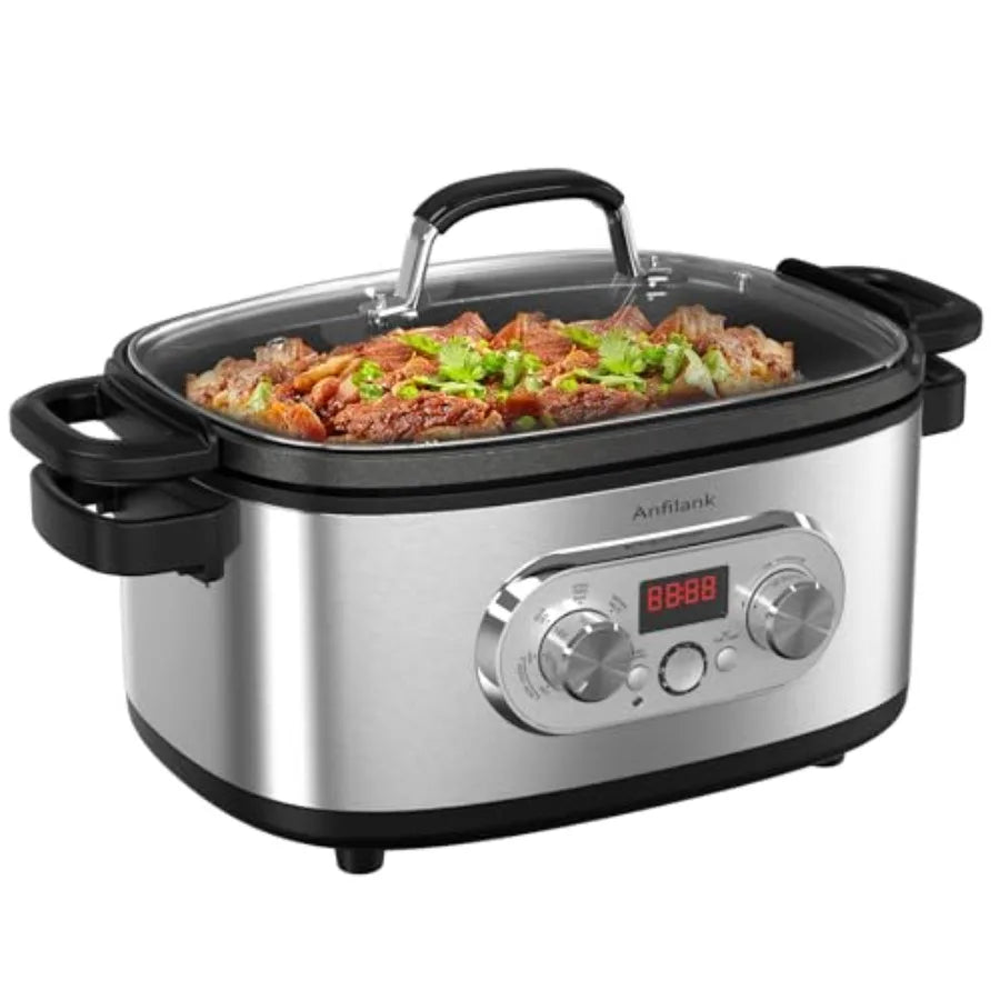 MDNG 10in1 Programmable Slow Cooker With Timer And Presets