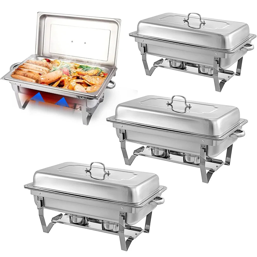 Stainless Steel Chafing Dish Buffet Server For Parties And Weddings And Hotels
