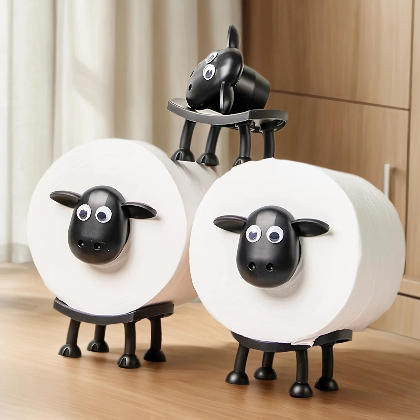 Toilet Paper Holder Set 3 In 1 Roll Up Bathroom