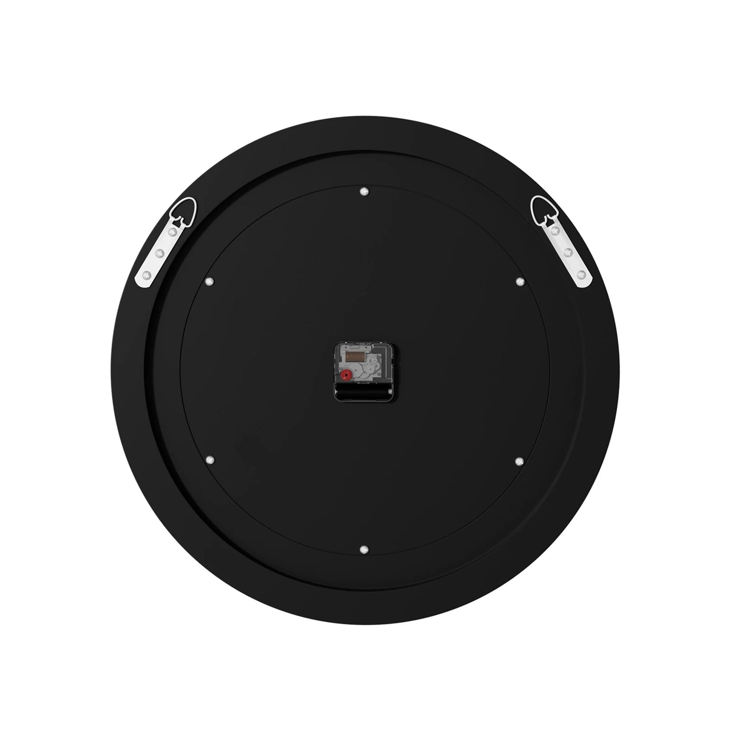 Round Mirror Clock With Crystal Sparkle Wall Decor