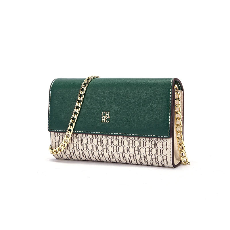 CHCH Women's Shoulder Bag with Magnetic Flip Chain Wallet