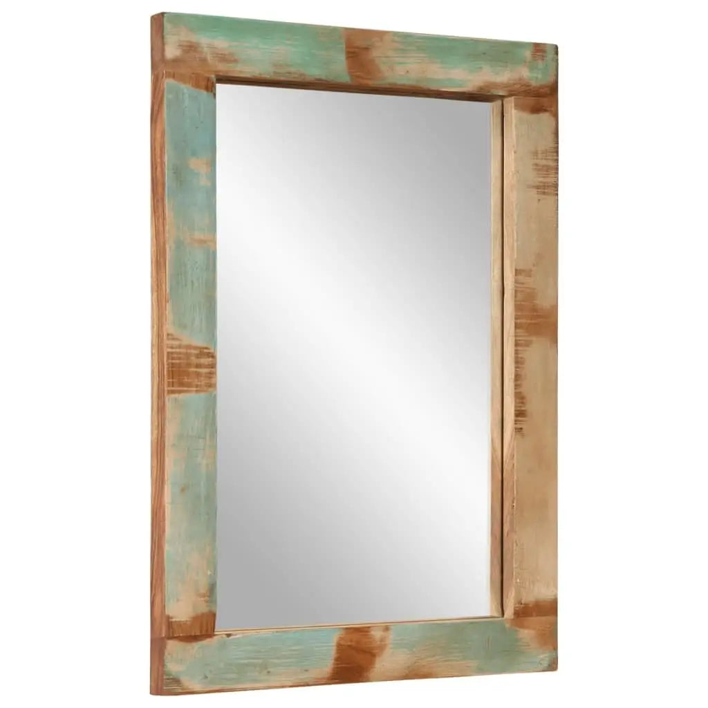 Rustic Reclaimed Wood Bathroom Vanity Cabinet And Mirror