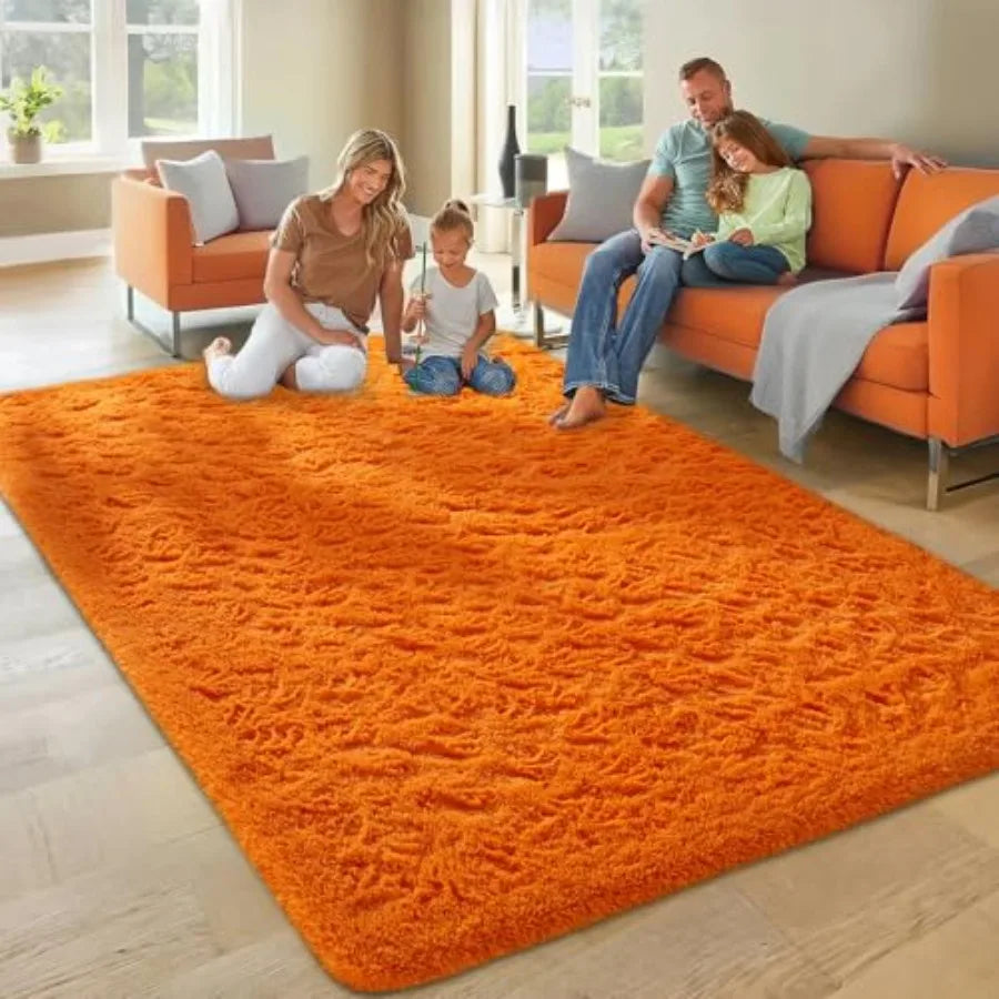 Luxurious Soft Shag Area Rug for Living Room and Bedroom