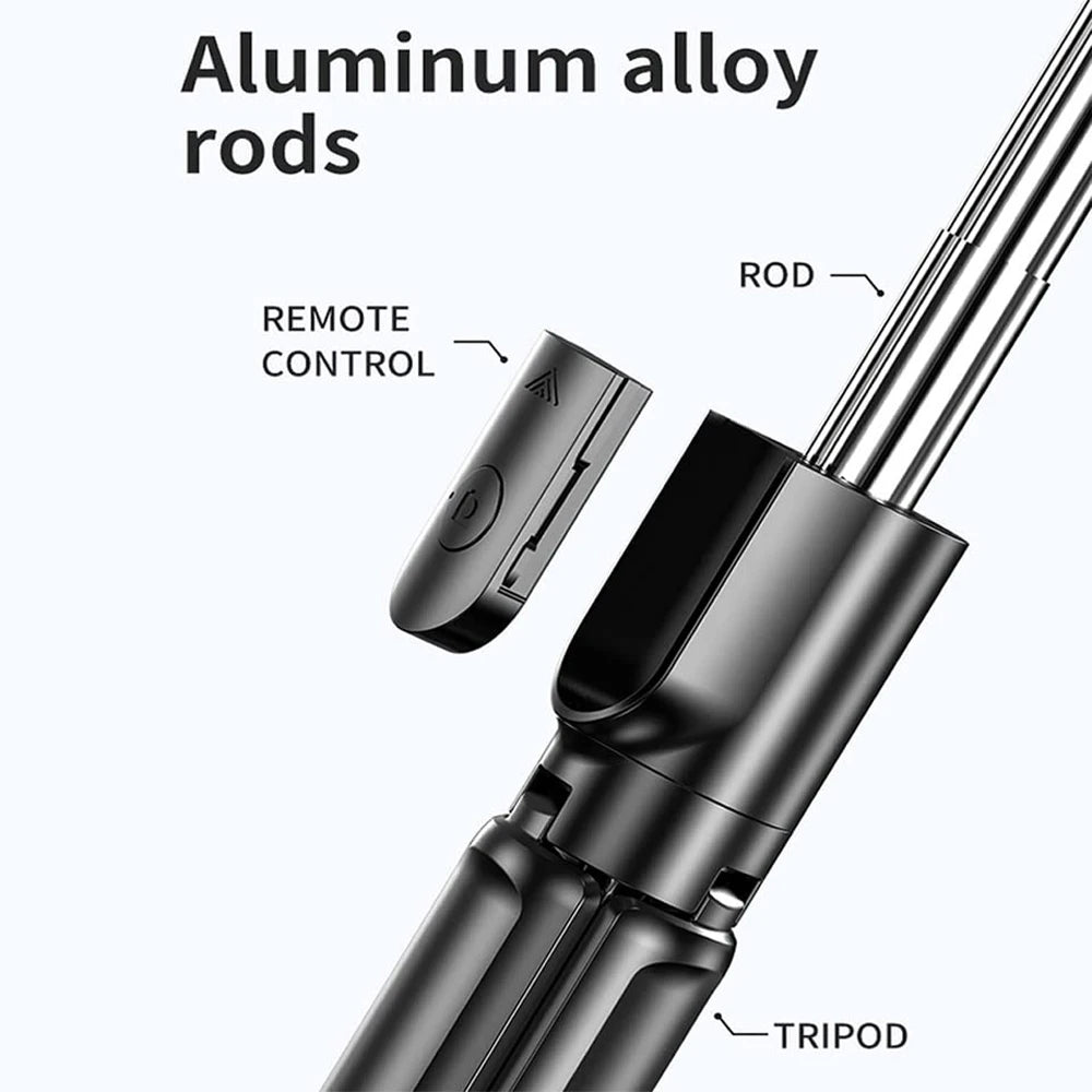 Wireless Selfie Stick Tripod With Bluetooth Remote For Phone