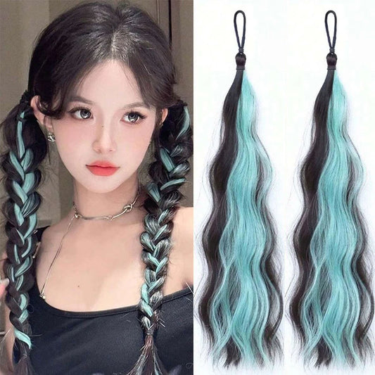 Synthetic Wig Ponytail Extension For Women Curly Wavy Hair