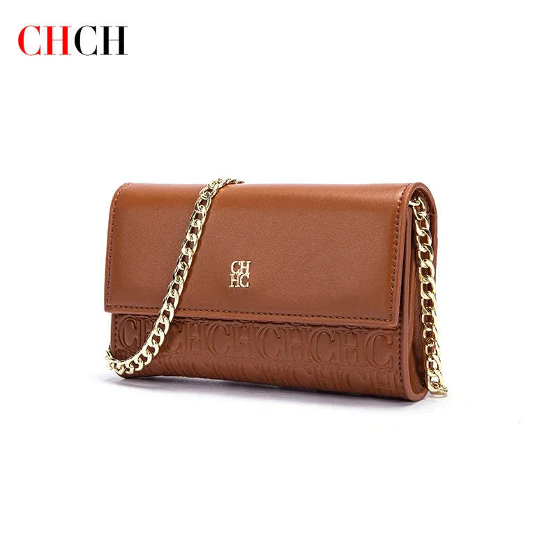 CHCH Women's Shoulder Bag with Magnetic Flip Chain Wallet