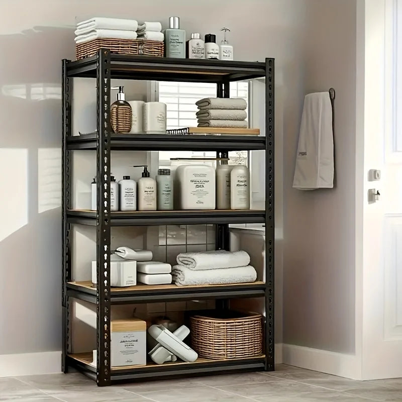 Heavy Duty Garage Racking, 5-Tier Steel Shelving, 2000 Pound Capacity