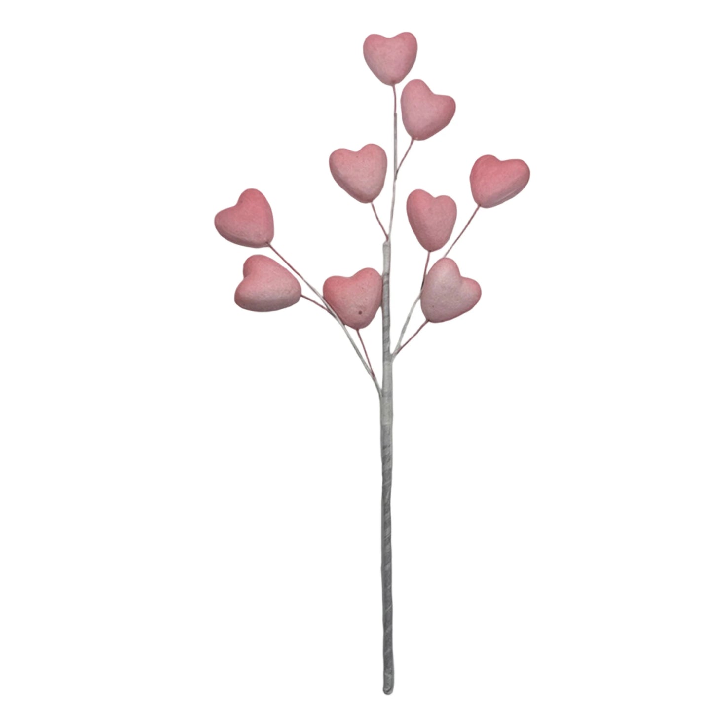 Valentine s Day Heart-Shaped Floral Picks for Romantic Home Decor and Party Centerpieces - Set of 12 Heart Picks