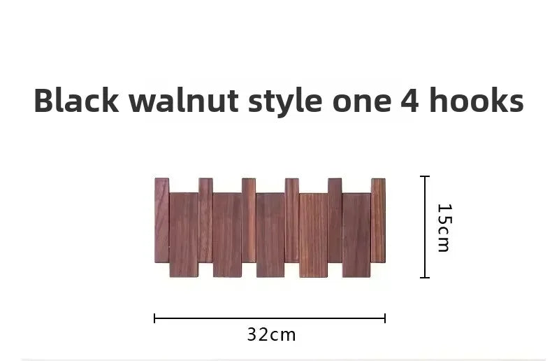 xyloid Coat Racks Wall Hanging Wall Entry Door Porch Hanging Coat Rack Perforated Solid Wood Creative Piano Keys Clothes Hook