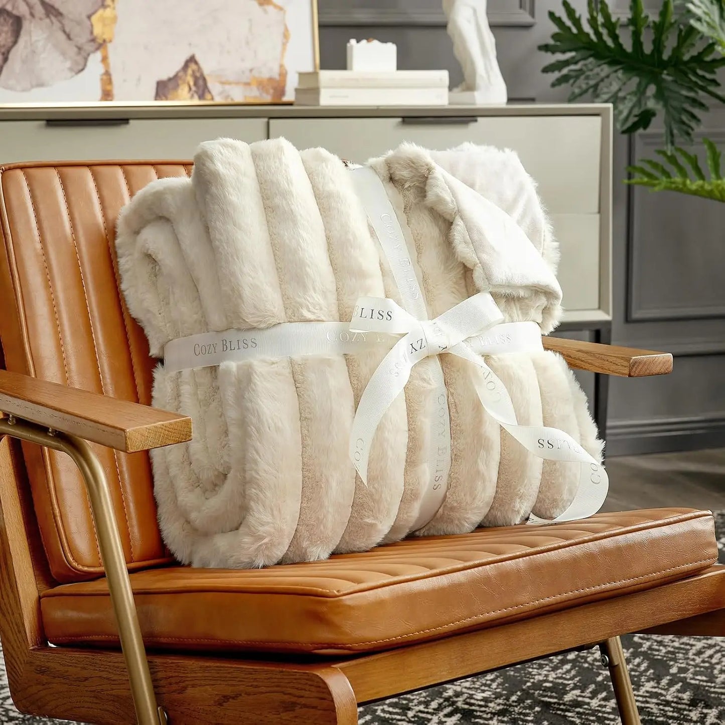 Cozy Faux Fur Sofa Blanket For Sofa And Couch Throws