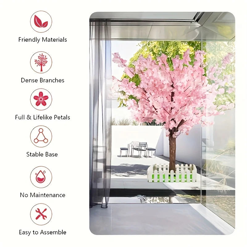 NONECN Artificial Cherry Tree Decor for Indoor Outdoor Weddings