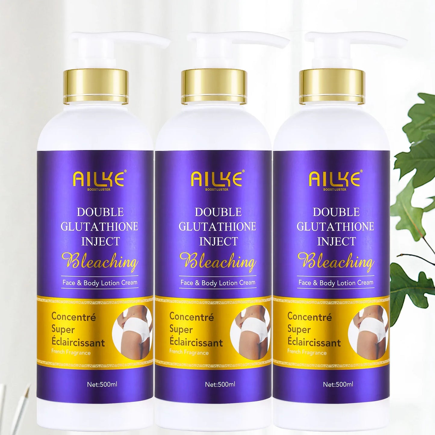 AILKE Glutathione 5 In 1 Skin Care Kit Serum Lotion