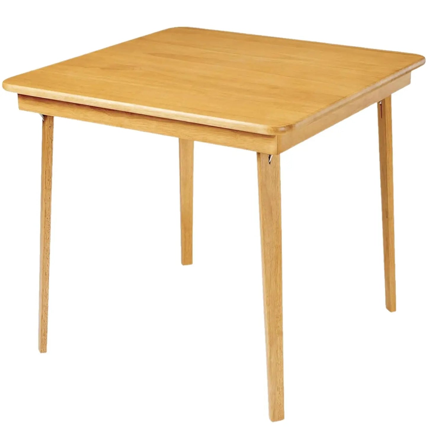 Classic Wood Folding Card Table With Straight Edge Square Design