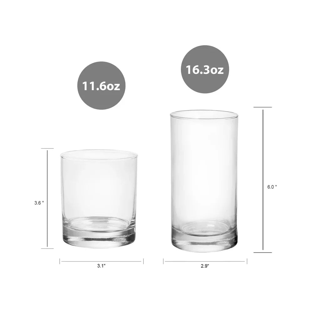 NONEDrinkware Tennyson Glasses 12 Piece Drinkware Set