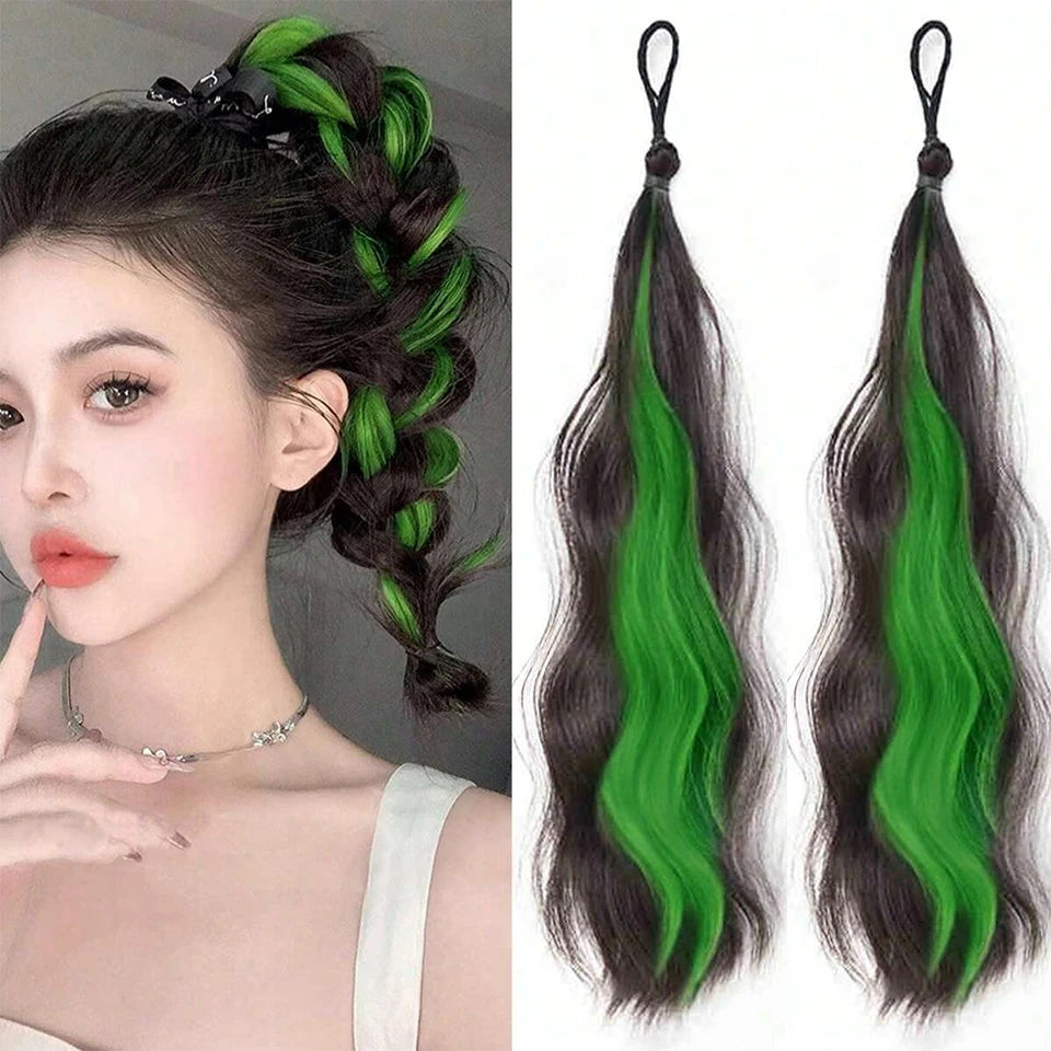 Synthetic Wig Ponytail Extension For Women Curly Wavy Hair