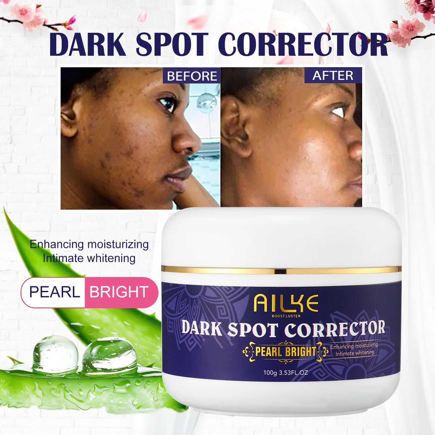 AILKE Glutathione 5-in-1 Women Skin Care Kit, With Body Lotion,  Serum, Dark Spot Removal Cream, Body Cream, Brightening Soap