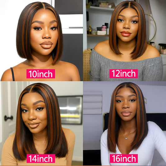 Wig Queen Silky Straight Remy Lace Front Wig For Women