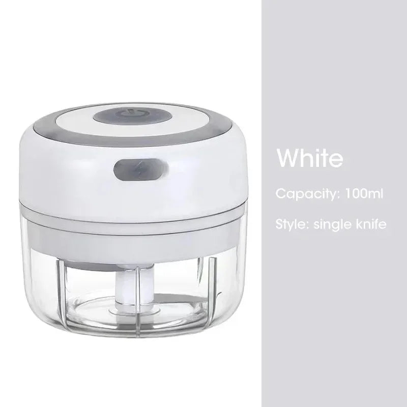 Mini Wireless Electric Garlic Crusher Portable USB Chopper