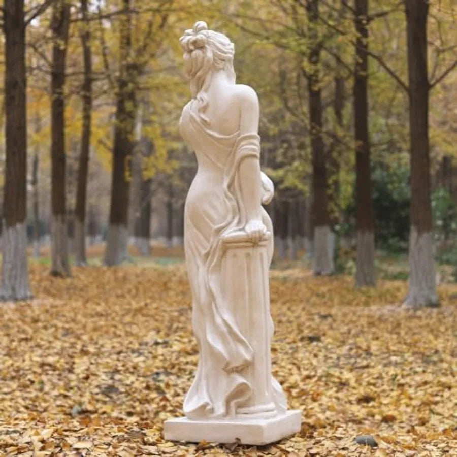 SHXI Outdoor Garden Nymph Statue Magnesium Oxide Goddess Sculpture