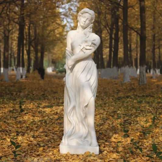 SHXI Outdoor Garden Nymph Statue Magnesium Oxide Goddess Sculpture