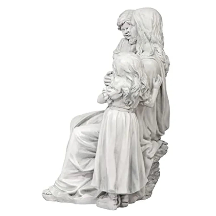 SHXI He Loves The Little Indoor Outdoor Religious Garden Statue