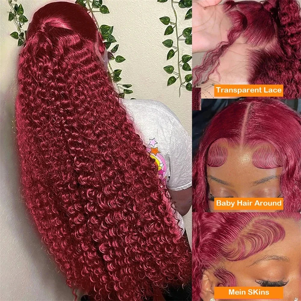 Quolive Hd Lace Front Wig Remy Brazilian Hair Deep Wave