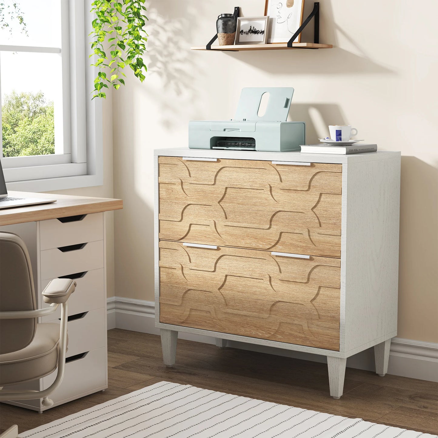 Tribesigns 2 Drawer File Cabinet For Office Storage And Filing