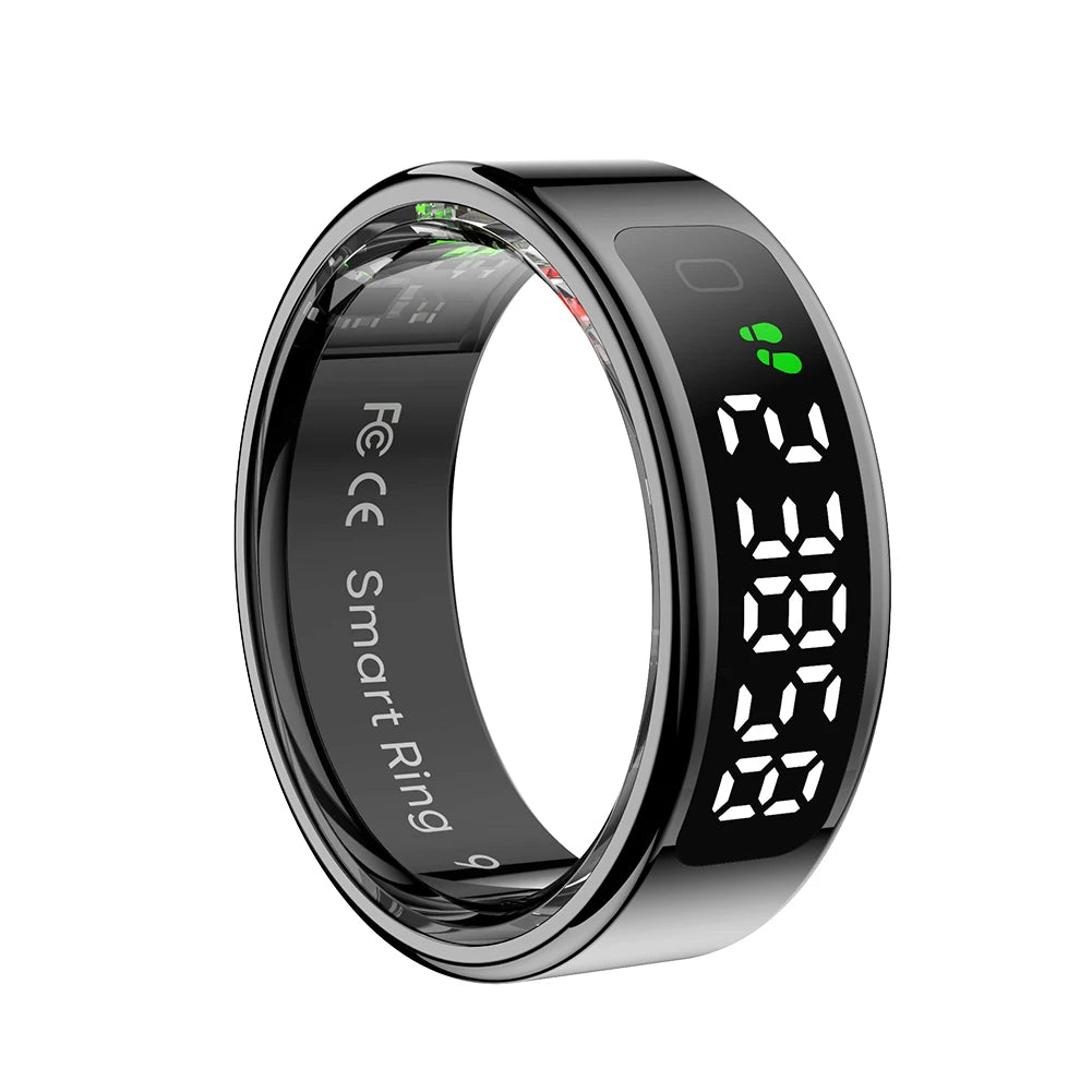 APWIKOGER R11 Smart Ring With Display Blood Oxygen Monitor
