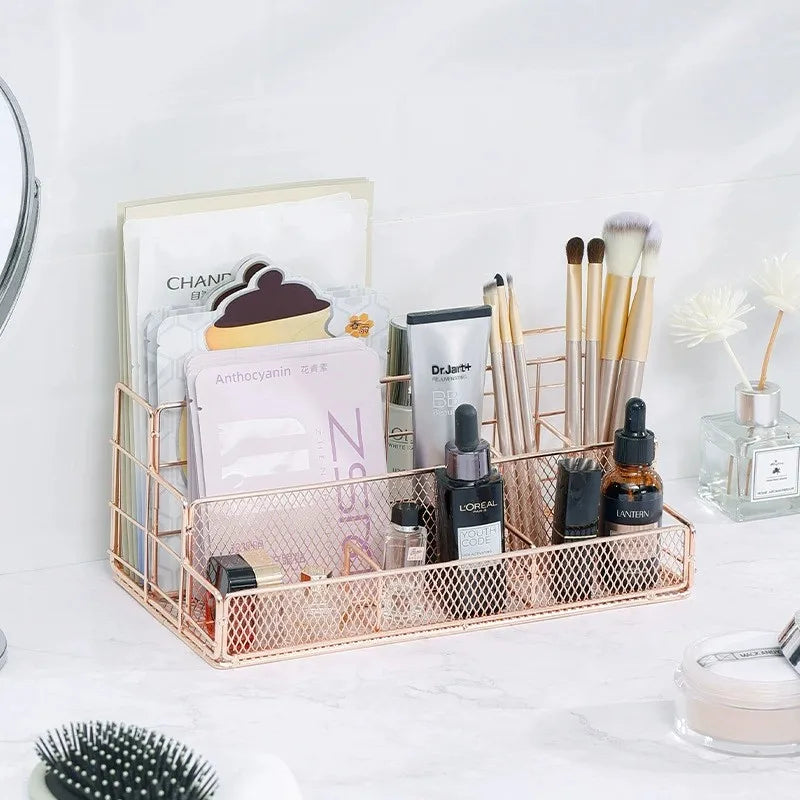 Nordic Metal Desktop Partition File Frame Desk Organizer Rack