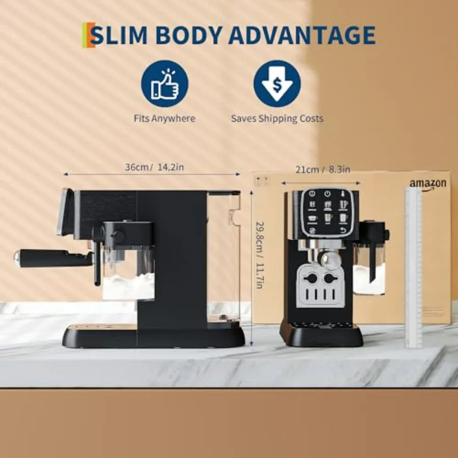 Iosn 20 Bar Espresso Machine With Milk Frother And Touchscreen
