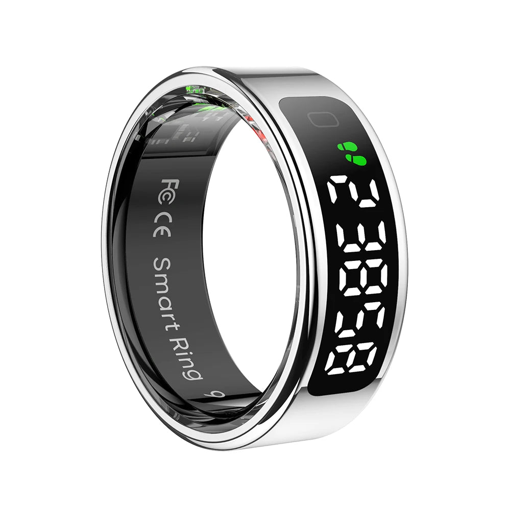 APWIKOGER R11 Smart Ring With Display Blood Oxygen Monitor