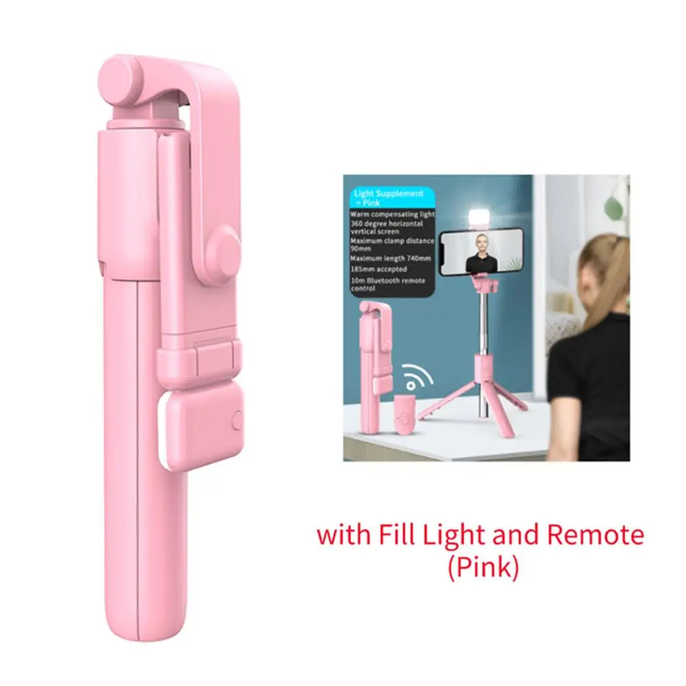 Portable Bluetooth Selfie Stick Tripod With Remote Shutter Extendable