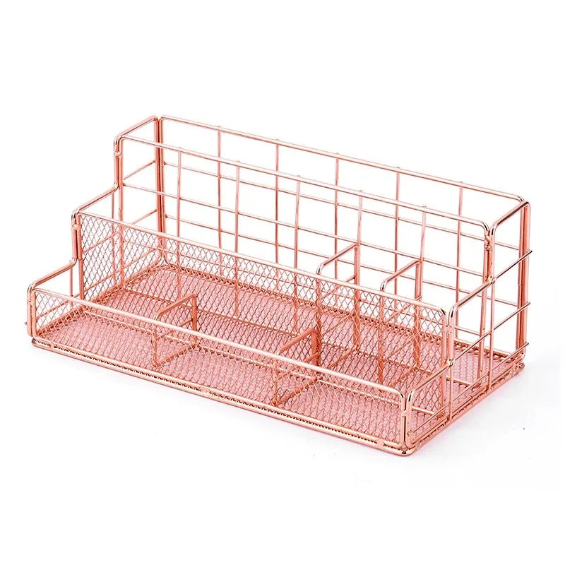 Nordic Metal Desktop Partition File Frame Desk Organizer Rack