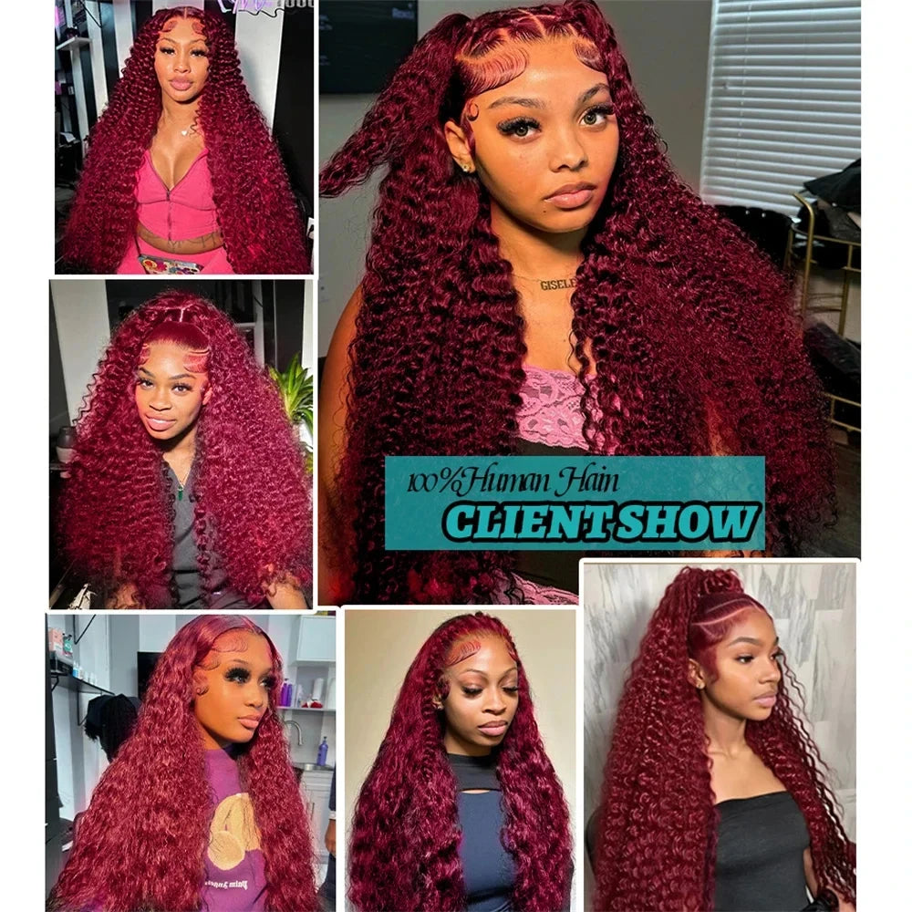 Quolive Hd Lace Front Wig Remy Brazilian Hair Deep Wave
